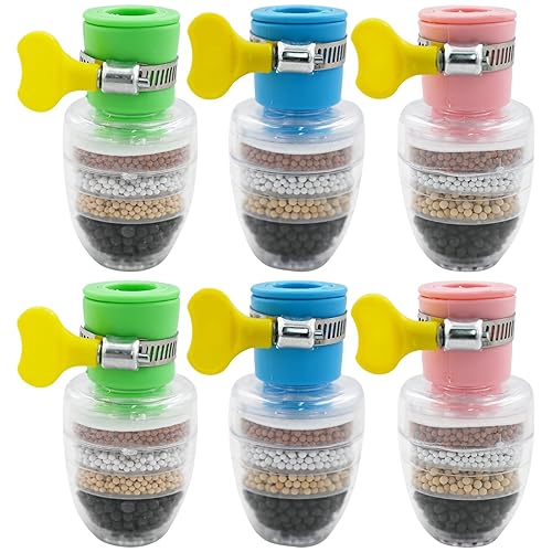 6 filtros de agua para grifo, cartucho de 6 capas, filtros de carbón activado, grifo de filtro de agua, reemplazo de purificador de agua para disponible en Yaxa Costa Rica