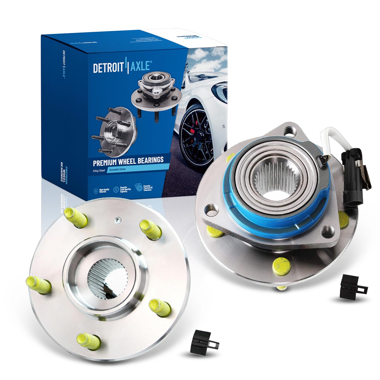 Detroit Axle - 2pc AWD Rear Wheel Bearing Hubs for 2005 Chevy Uplander