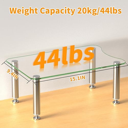 Miniatura 3 de MAYJOY Soporte dispensador de agua, soporte de filtro de agua de vidrio templado transparente para encimera, compatible con jarra de agua Brita y