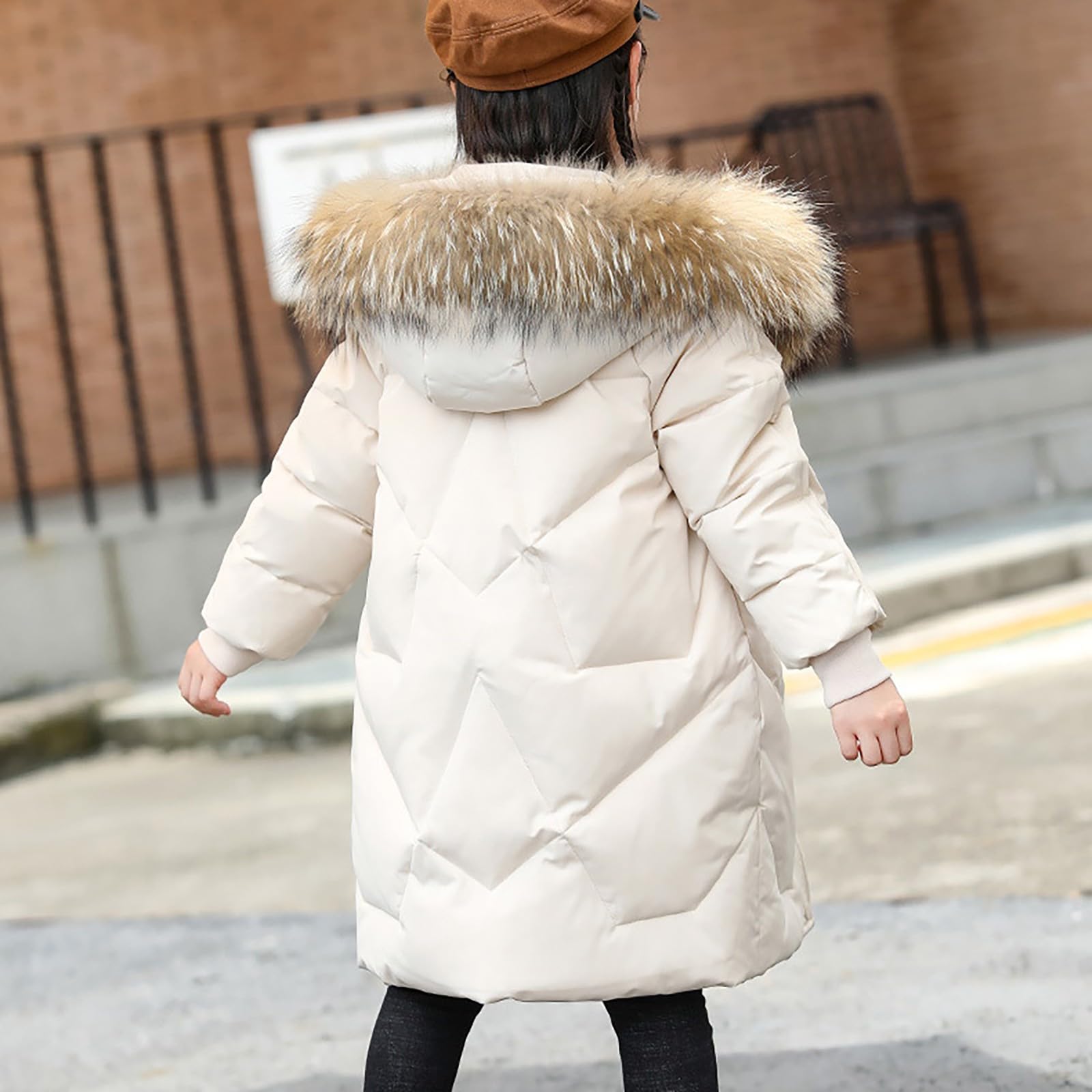 Generisch Abrigo de moda para niños y niñas, abrigo grueso, chaqueta acolchada de invierno, ropa de tela abrigo para hombre