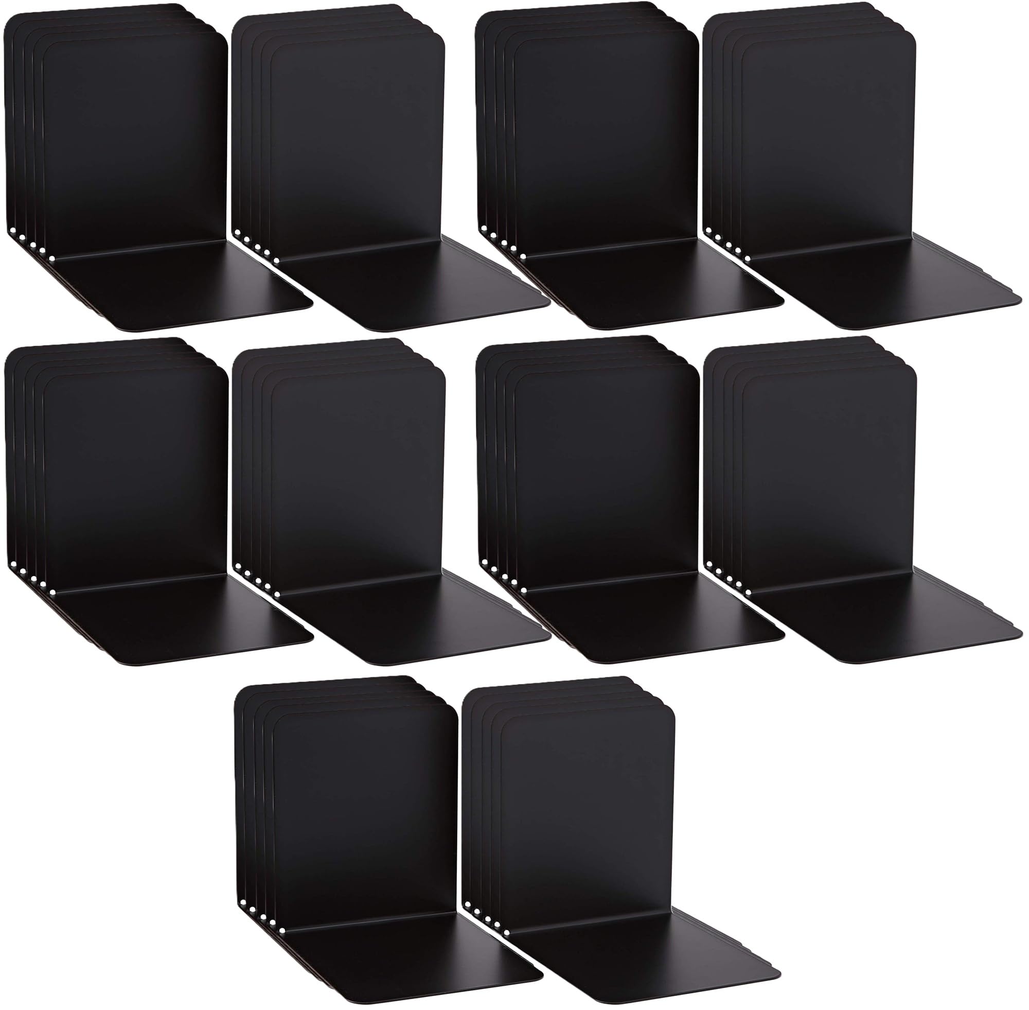ALCO-Albert 4302-11 - Buchstützen aus Metall, 130 x 140 x 140 mm, schwarz (25)