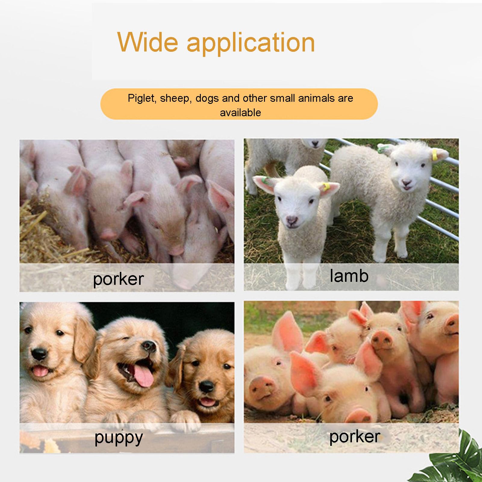 Generic Biberón de Cordero con Múltiples Tetinas para Alimentación Simultánea, para Lechones, Cabras, Ovejas, Plástico ABS, 8 Chupetes, Biberón de Leche para Ganado