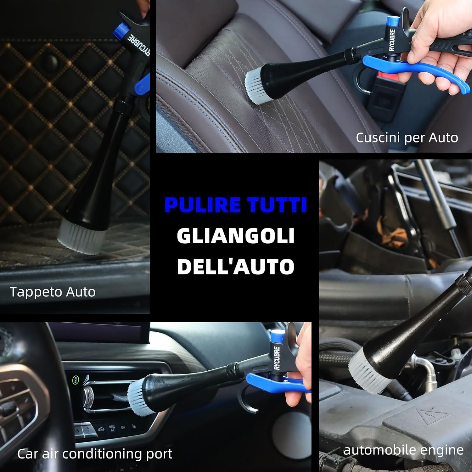 Professional Tornado Car Cleaning Gun - High-Pressure Air Blow Gun for Car Detailing, Air Compressor Compatible Air Blower Gun