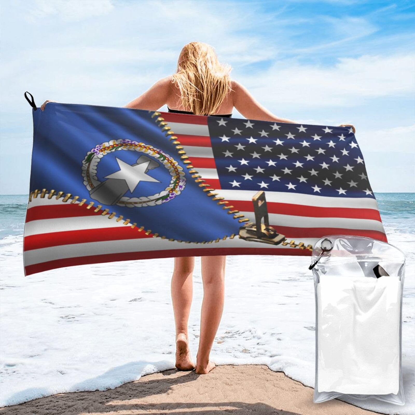 Serviette de plage légère 70x140cm absorption rapide pour la natation