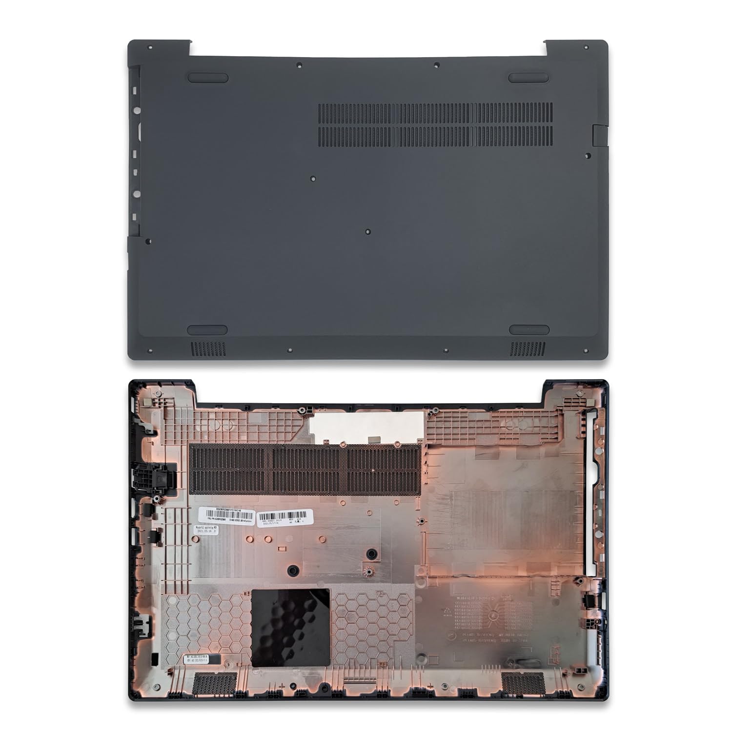 new net - Scocca Inferiore Cover Bottom Case Chassis Compatibile con Notebook Lenovo V130-15IKB (81HN), V130-15IGM (81HL), Colore Iron Grey