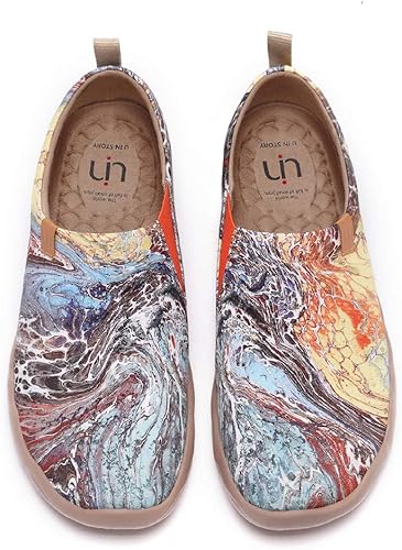 UIN - Zapatos de viaje Happy Doggies para caminar para hombre, mocasines casuales de lona, ligeros, cómodos, a la moda