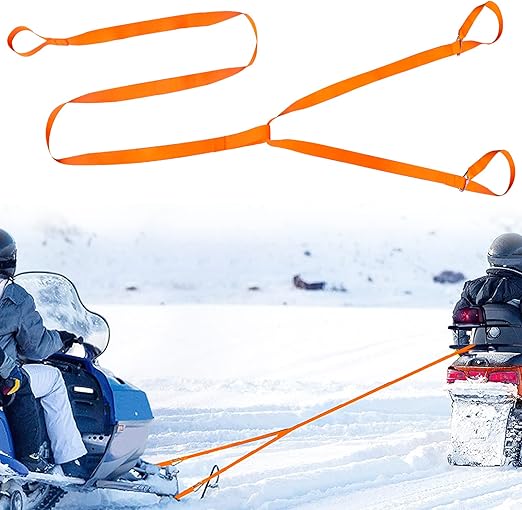 Snowmobile Tow Straps Skidoo Accessories Strength Heavy Duty ATV Towing
