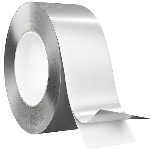 EconoHome Cinta de papel de aluminio de alta calidad, 3 pulgadas x 33 yardas (3.6 mil), barrera adhesiva para sellar HVAC, conductos de aire