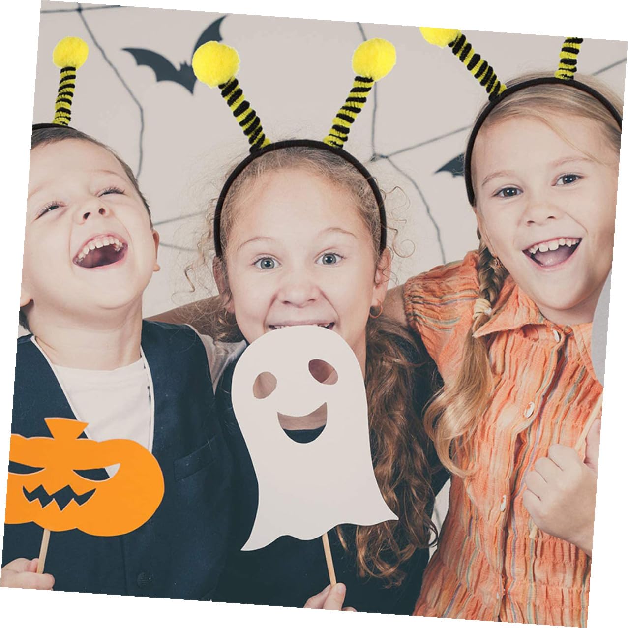 Lot de 14 serre-têtes en forme d'abeille pour fête festive - Serre-tête noir pour costumes et spectacles d'enfants, jaune, 26X15CM
