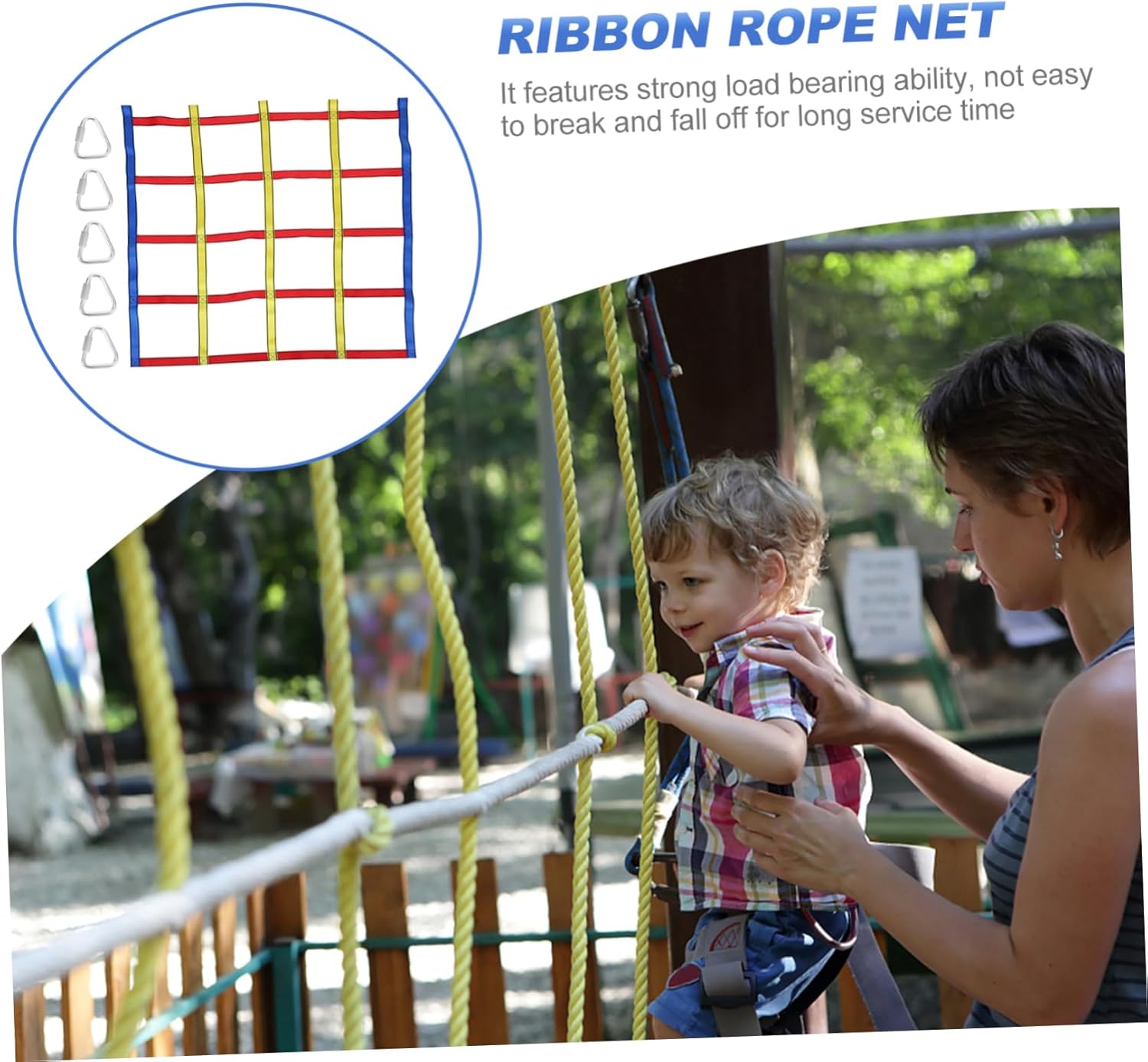 POPETPOP Boys and Girls Climbing Net Toy Jungle Gym Outdoor Play Toys Ropes Net for Boys and Girls