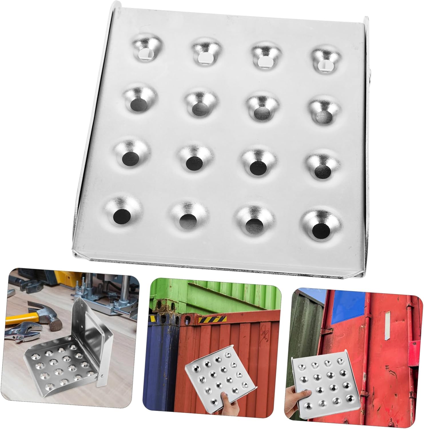 Stainless Steel Non-Slip Foot Pedal Ladder for Trucks and Trailers Adjustable Rv Step Stool with Durable Design for Container Climbing and Multi-Purpose Use