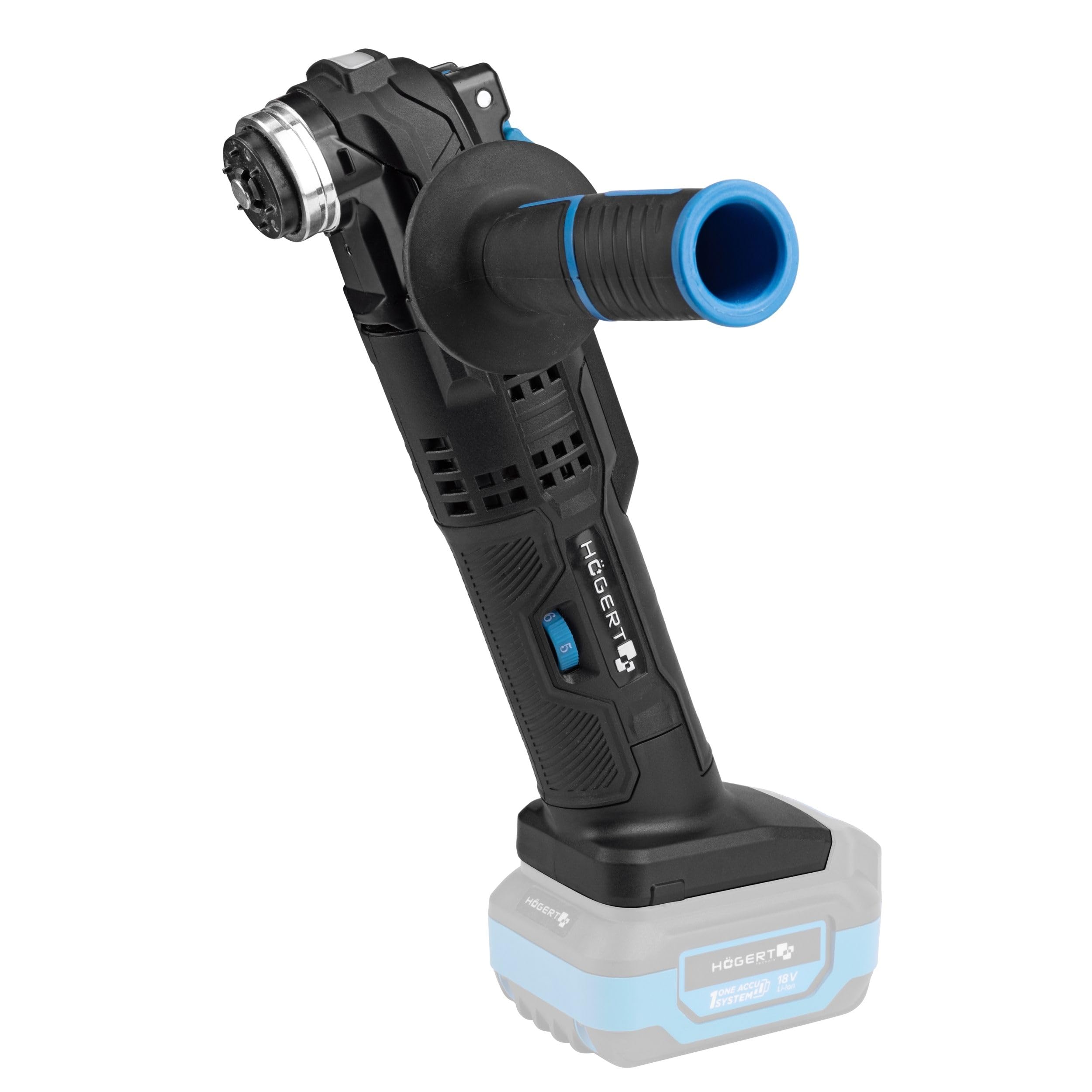 HÖGERT TECHNIK 18V 5000-19000RPM 3° Oscillation LED Variable Speed Softgrip Multifunction Tool with Accessories No Battery