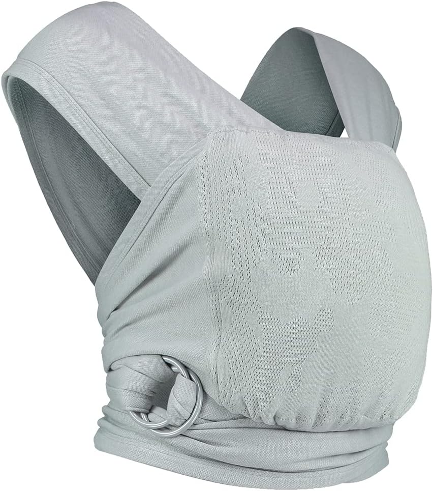 Close Caboo Lite Carrier Sleepy Wrap Baby Carrier Multiple Hands Free Front Positions from Newborns to 32lbs Caboo Lite Multi Positional Baby Carrier
