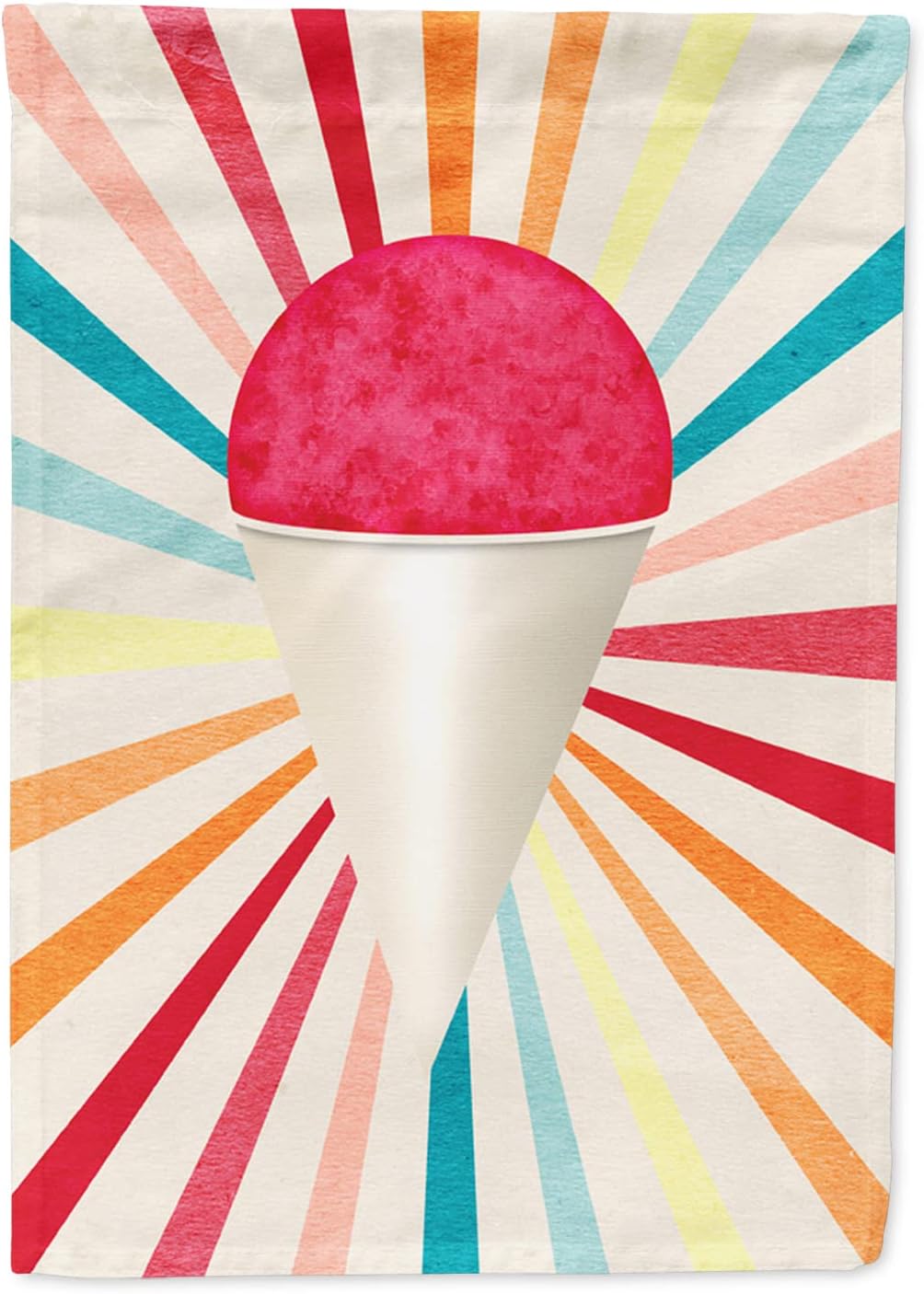 Caroline's Treasures SB3103CHF Cherry Snowball Snow Cone House Flag Large Porch Sleeve Pole Decorative Outside Yard Banner Artwork Wall Hanging, Polyester, House Size, Multicolor