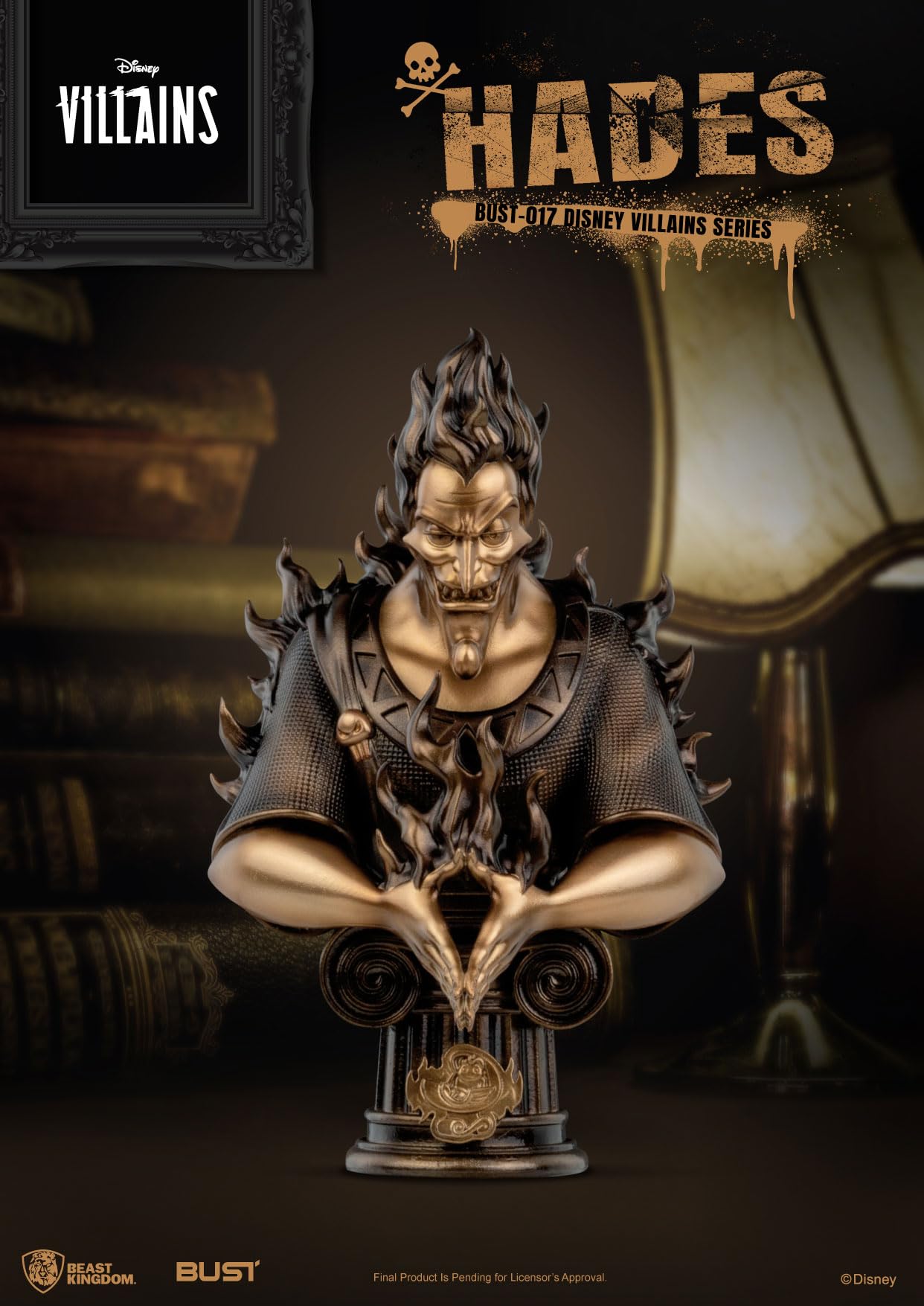 Hades Disney Villains buste en PVC 16 cm : cadeau idéal pour fan