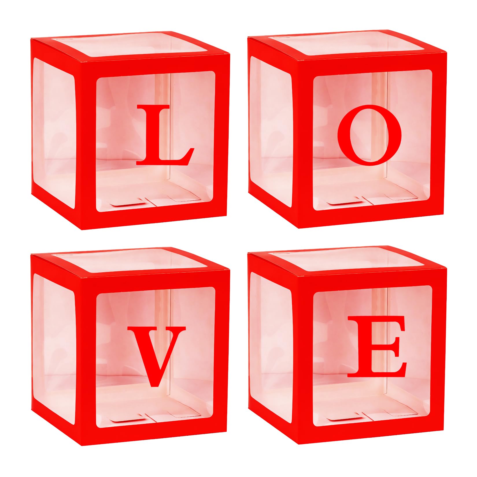 Valentine's Day Transparent Love Box Decorations