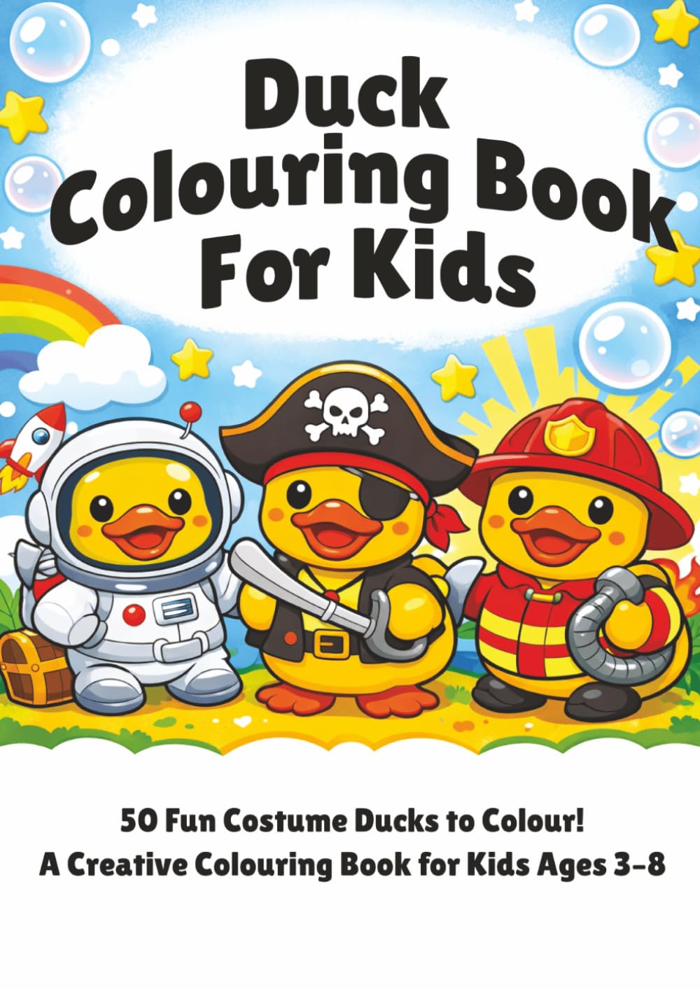 Duck Colouring Book For Kids: 50 Fun pictures to Colour!