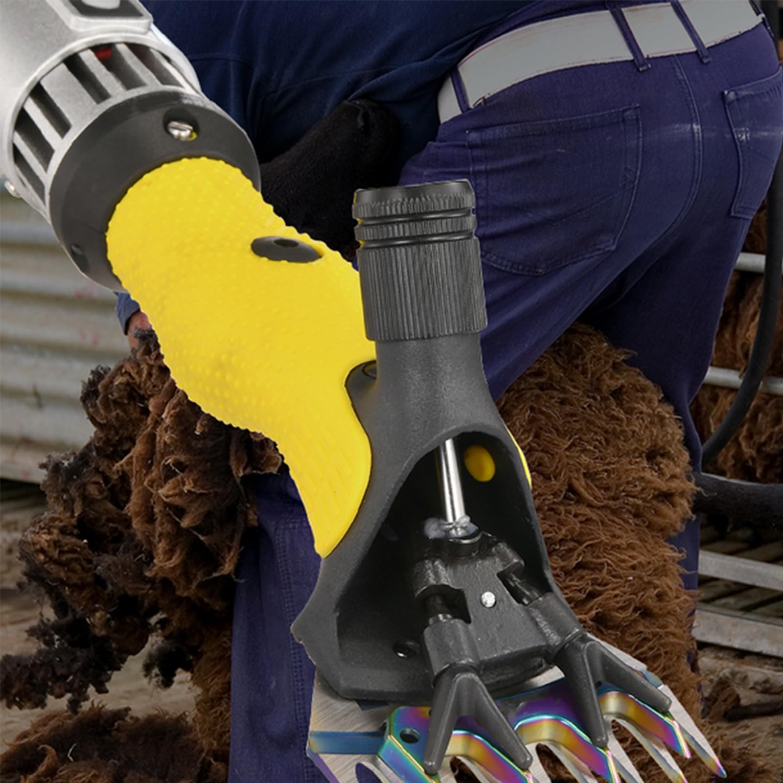 Cesoie per Pecore multifunzionali da 2000 W Lame in Titanio Resistenti alla ruggine Cesoie per Pecore a Tensione Regolabile per Cavalli Spessi Pecore Alpaca Capre (Basso Rumore) 220 V