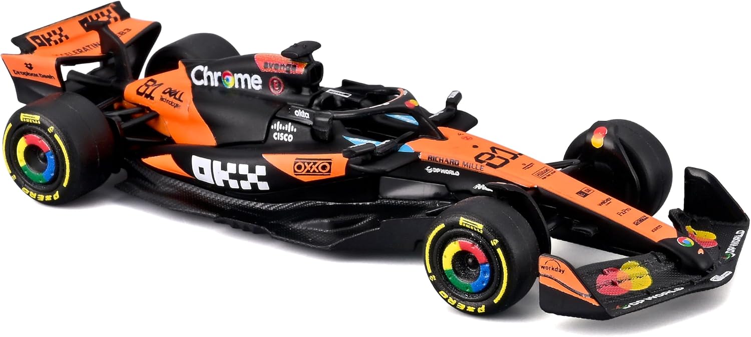 1:64 F1 Model 2025 MCL39 4# Norris 81# Model Collection Race Diecast Car (MCL39 81#)
