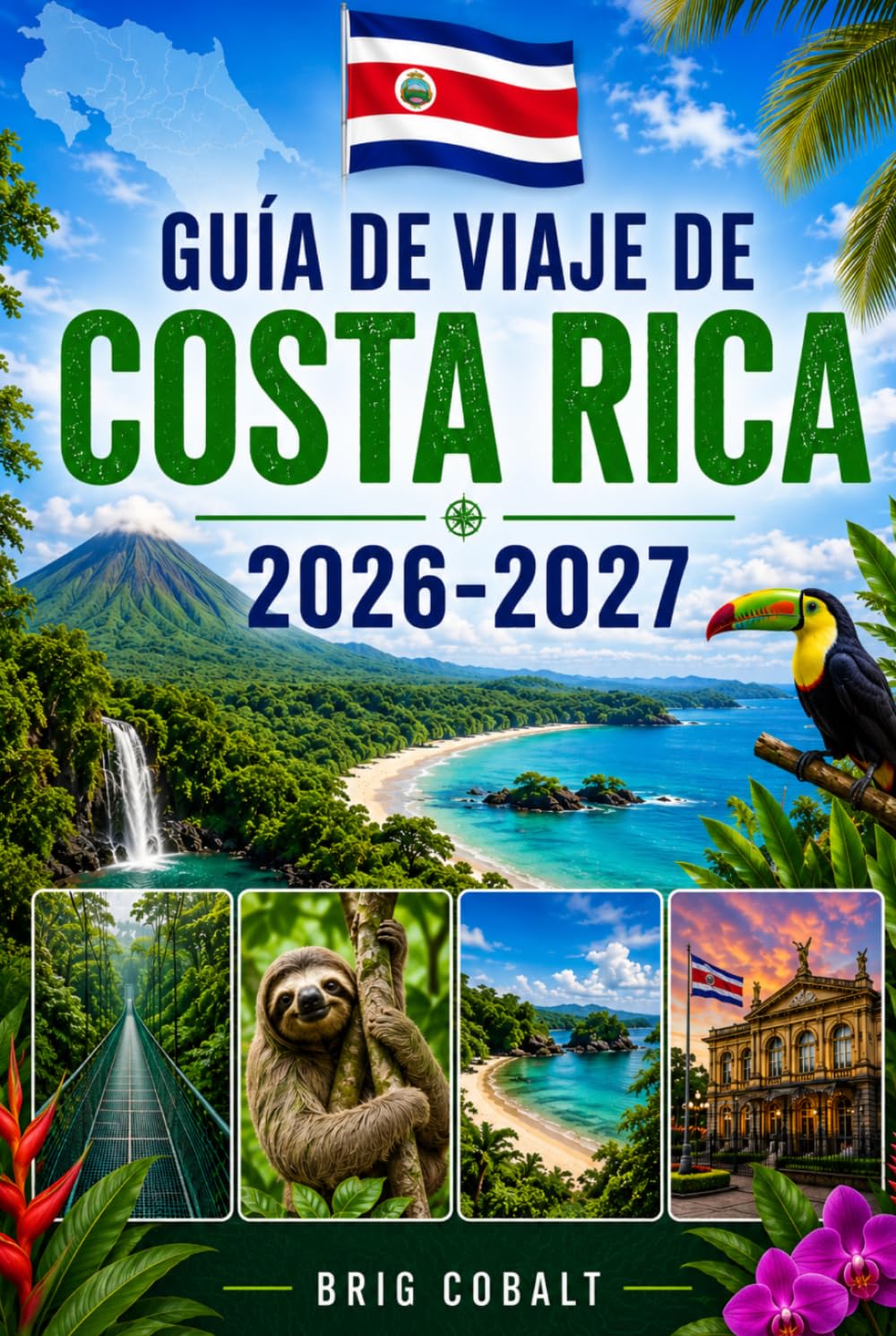 GUÍA DE VIAJE DE COSTA RICA 2026-2027: Explora San José, La Fortuna, el Volcán Arenal, Monteverde, Manuel Antonio, Tamarindo, playas, fauna y ... parejas, familias y viajeros en solitario