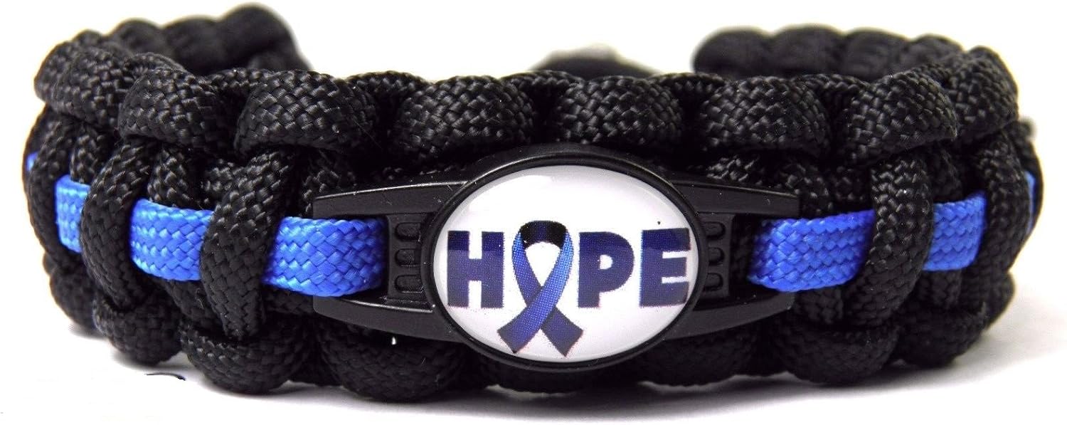 HanseCharms Paracord Armband-Thin Blue Line-Polizei-Männer, Frauen