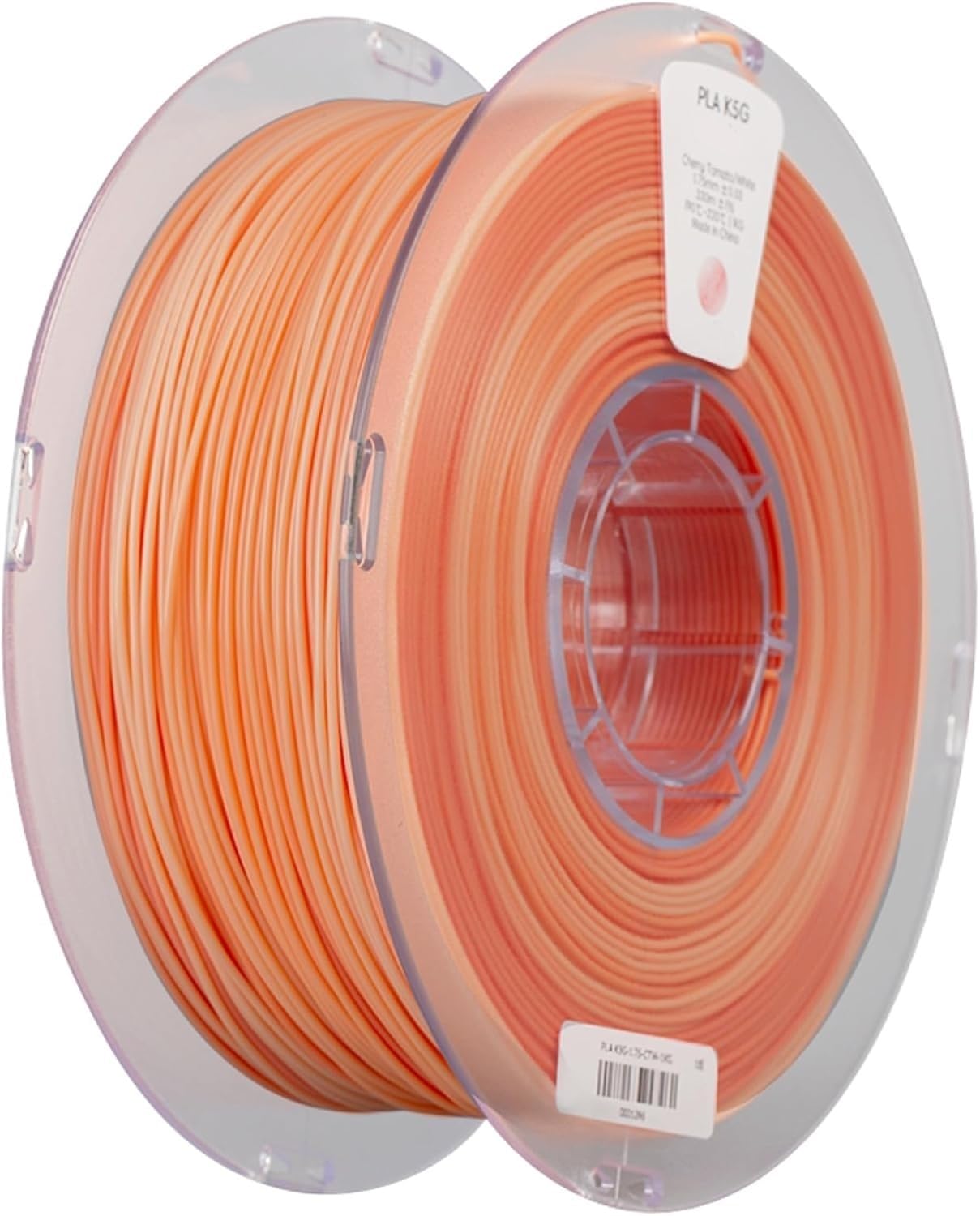 Gradient PLA Filament 1.75mm, 1kg Spool 360M for Printer(Orange/White)