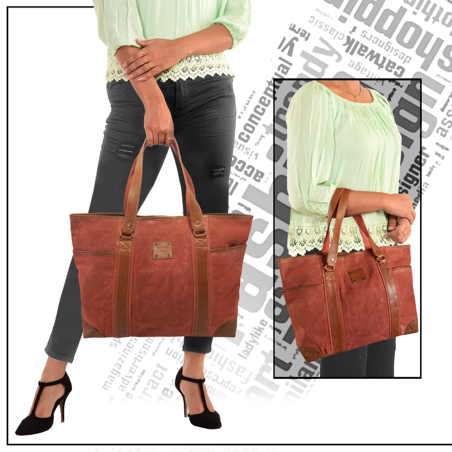 ショルダーバッグ ohga canvas leather bag OHGA オオガ レディース ショルダーバッグ（ショルダーバッグ