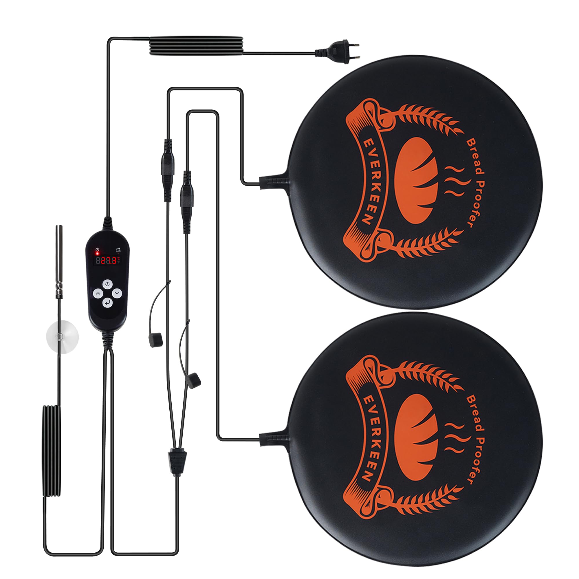 Tapis d'épreuvage du pain contre les ratés de fermentation - Lot de 2 régulés