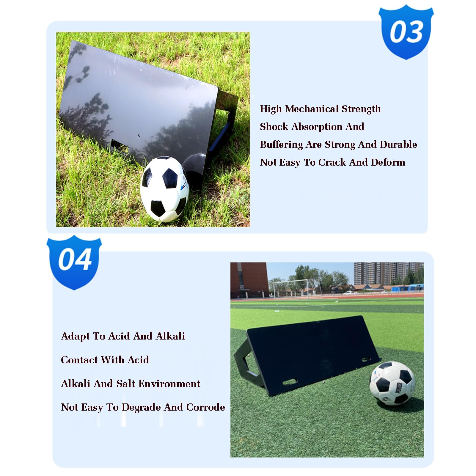 Tabellone di rimbalzo per calcio, stazione di rimbalzo per calcio, attrezzatura pieghevole per allenamento di calcio, muro di allenamento di calcio resistente agli urti, per l'allenamento delle abil