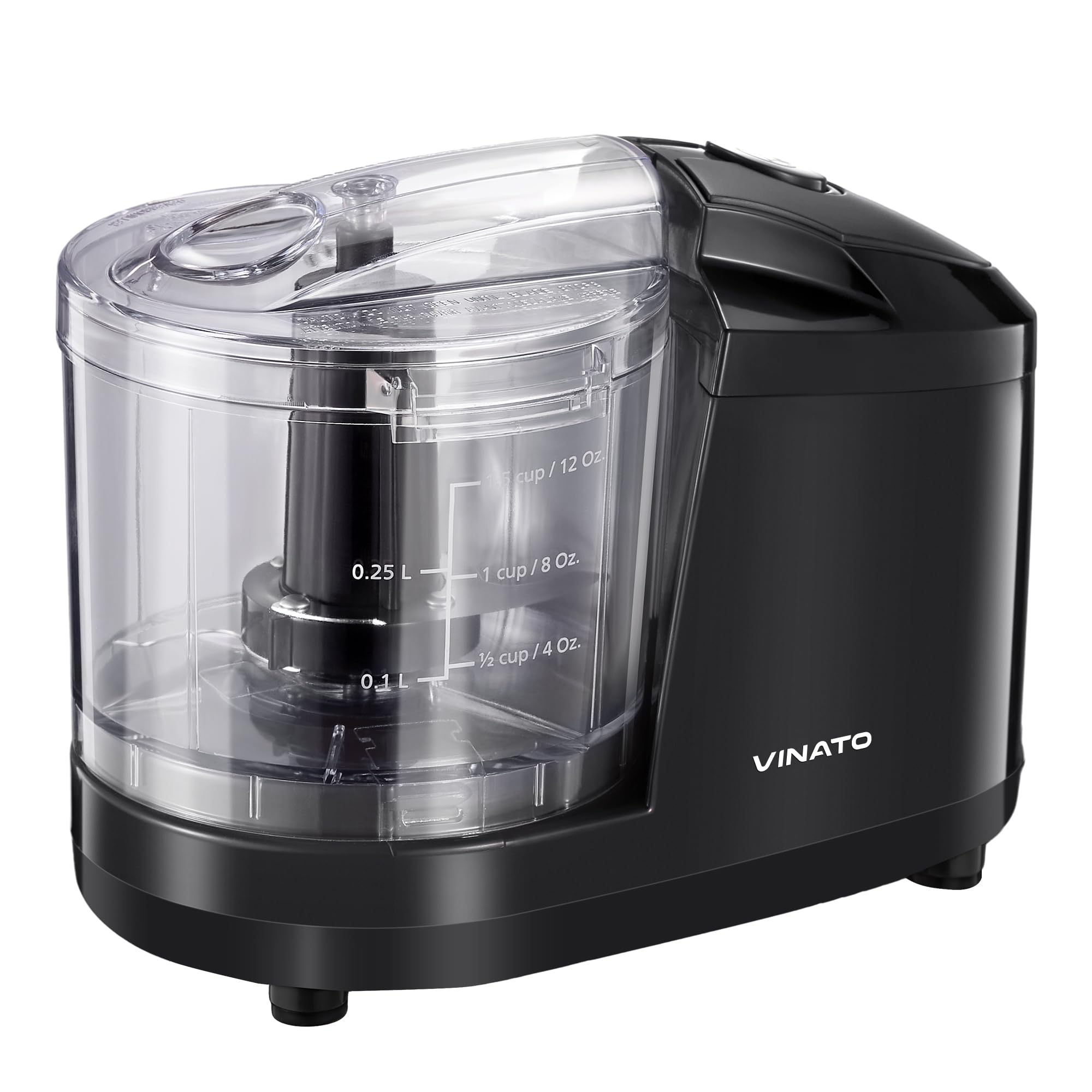 VINATO Tritacarne da Cucina Elettrico, con Capacità di 350 ml, Mini Tritatutto Multifunzionale per Macinare Carne, Cipolle, Frutta e Verdura