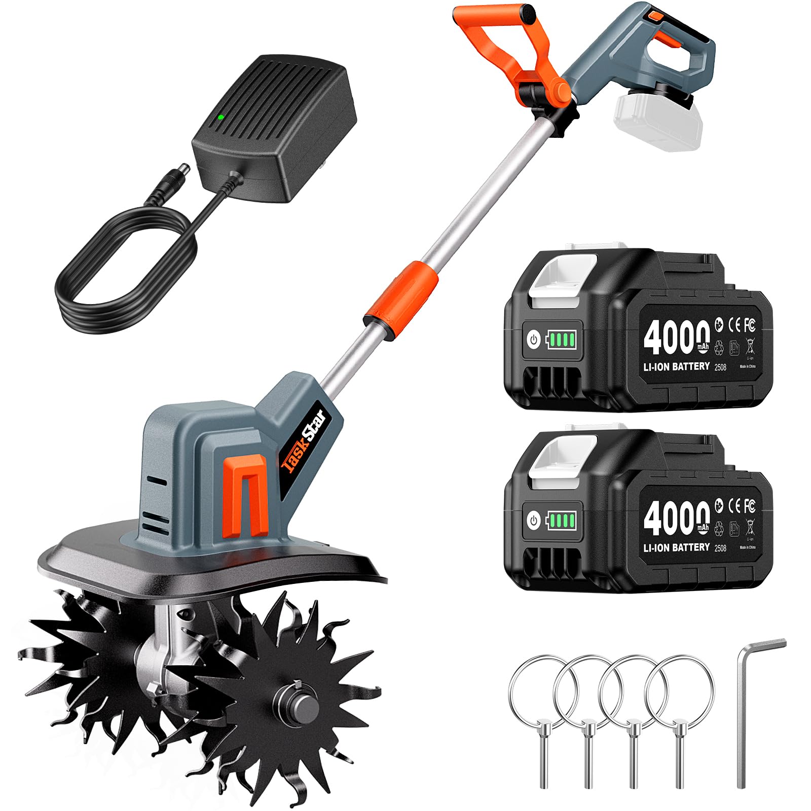 Amazon | 【2026年最新型】TaskStar 耕運機 充電式 家庭用 電動耕うん 