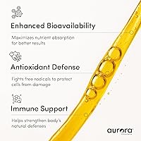 Vista 5 de Aurora Nutrascience Vitamina C liposomal de 1,000mg de alta absorción – Suplemento de apoyo inmune para estilos de vida activos, antioxidante