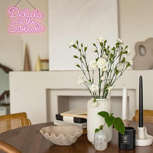 Vista 80 de Lucunstar Letrero de neón con texto en inglés "You're Like Really Pretty Neon", luz LED de neón rosa para decoración de pared, letrero de luz