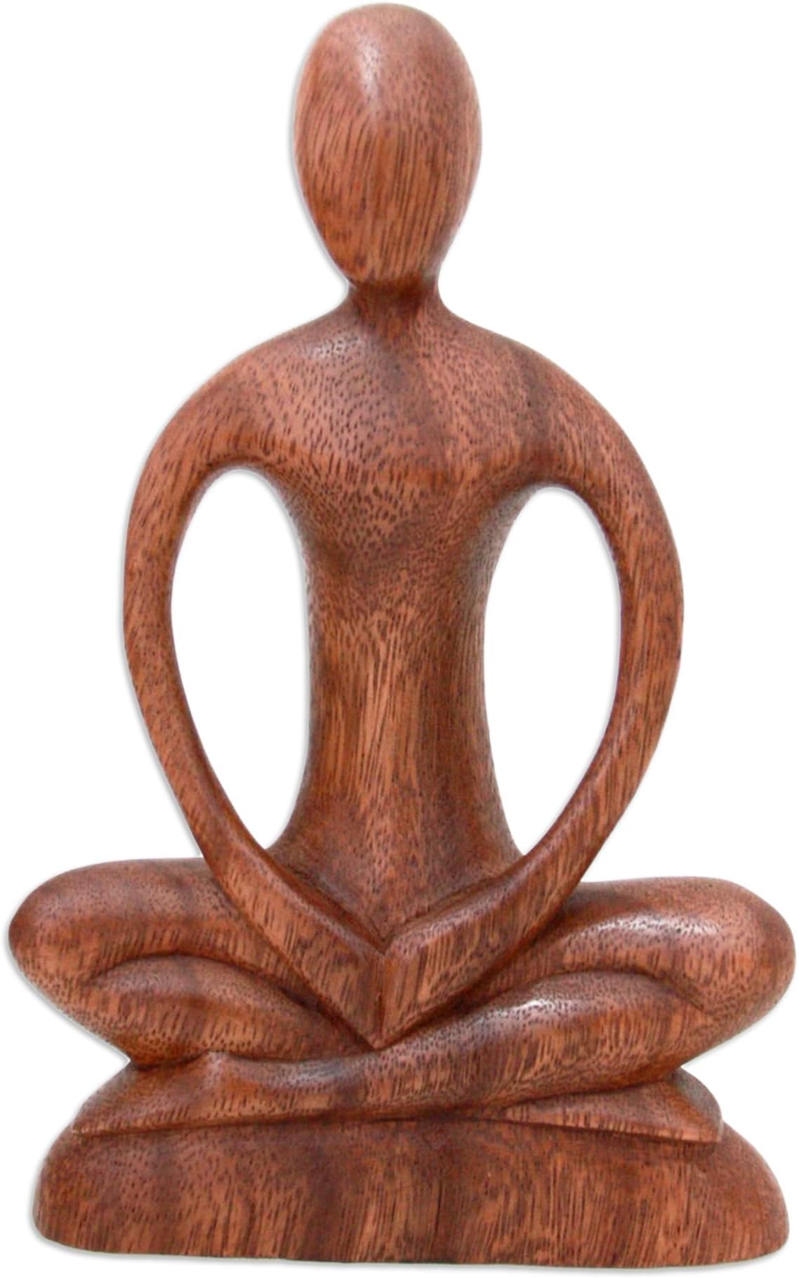  Abstract Wood Sculpture Meditative Hand Carved