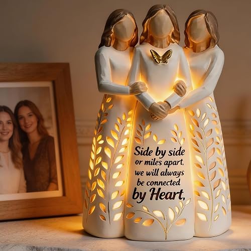 AlevaHive 3 Sisters Resin Figurine Light - A Thoughtful Best Friend Gift