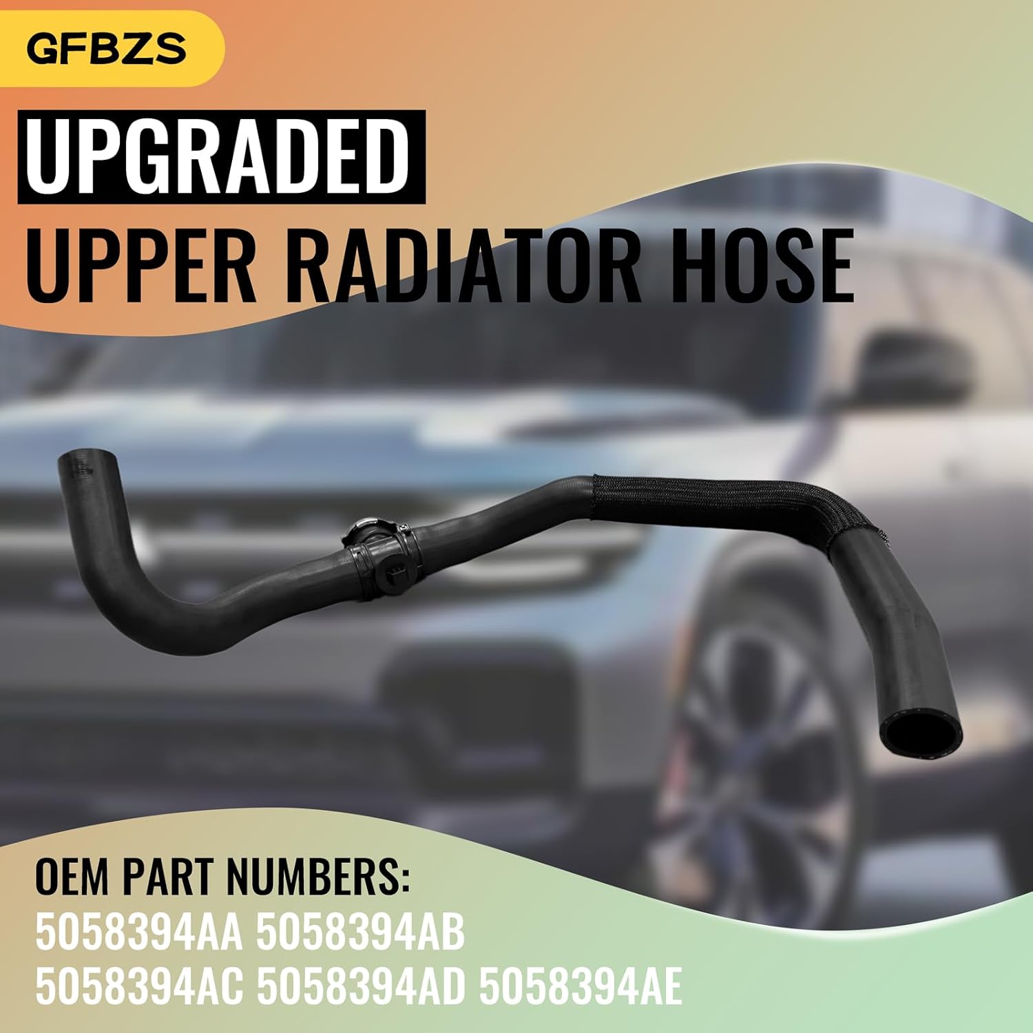 Upgraded Upper Radiator Hose 5058394AA Compatible for Dodge Durango Challenger Charger Journey Neon Compatible for Grand Cherokee for Chrysler PT Cruiser 5058394AB 5058394AC