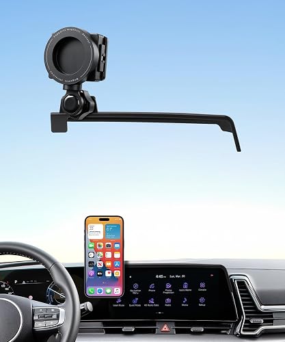Magnetic & Auto Clamp 2-in-1 Car Phone Holder for Kia Sportage 2023-2025