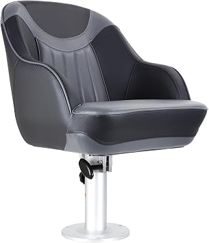 NORTHCAPTAIN Pontoon Boat Seat Captain Bucket Seat with Boat Seat Cover