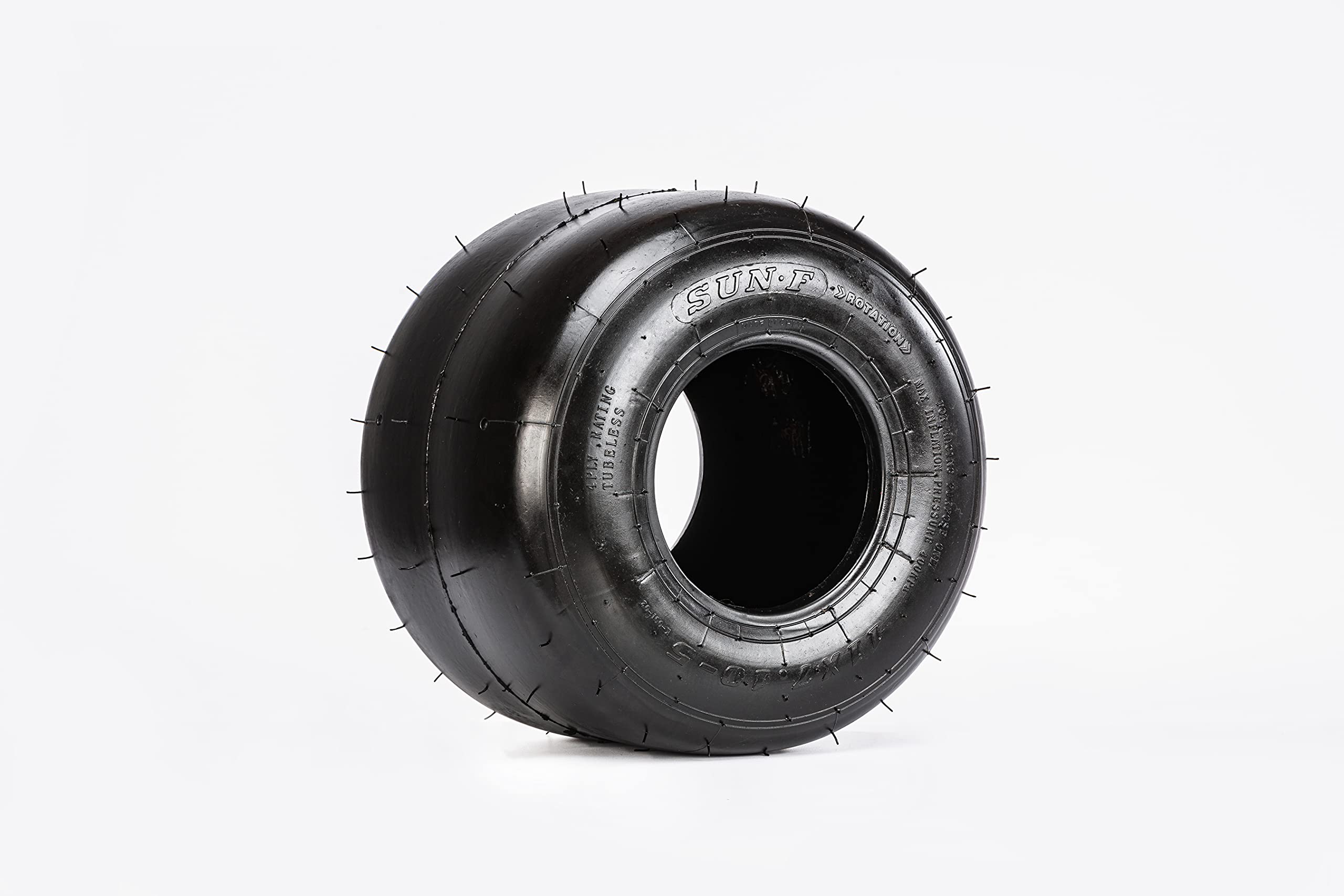 SunF 10x4.5.00-5 10x4.5.00x5 Go Kart Pneumatici, K001, pneumatici slick Kart-Racer, battistrada liscio a 4 PR, tubeless, set di 2