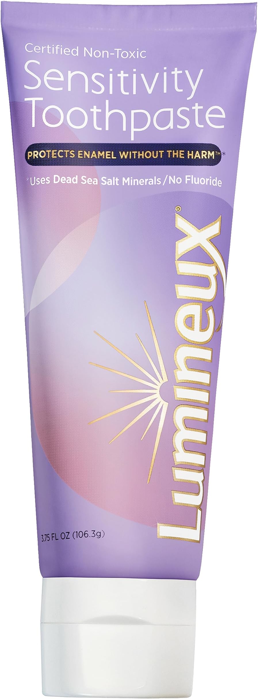 Lumineux Sensitivity Toothpaste - Fluoride Free - NO Artificial Flavors, Colors, SLS Free, Dentist Formulated - Relieves Sensitive Teeth Without The Harm - 3.75 Oz