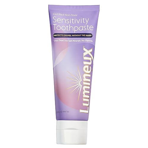 Lumineux Sensitivity - Pasta de dientes sin flúor, certificada no tóxica, sin sabores artificiales, colores, sin SLS, formulada por dentistas,