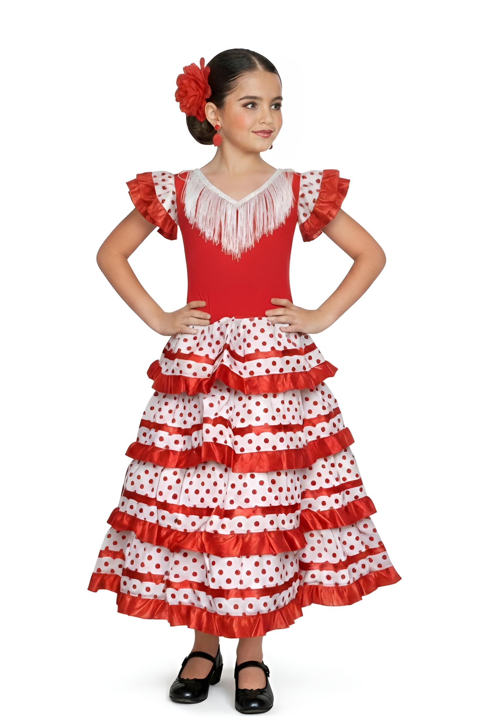 AMARU SANCHESU Vestido Infantil de Flamenco o sevillanas — view 5