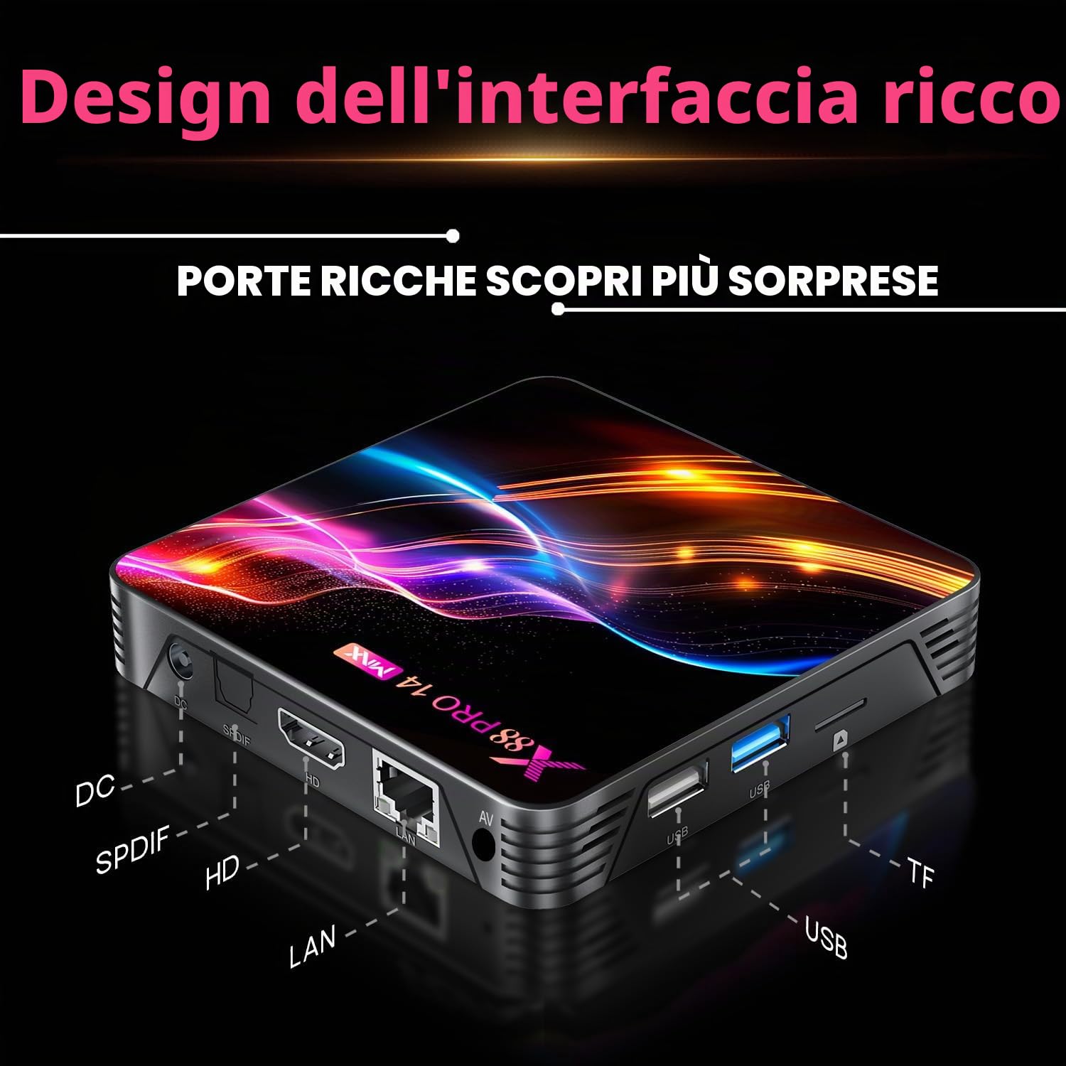 Android TV Box 14.0, Android Box, 4GB RAM, 128GB ROM, RK3528 Quad-Core 64bit Cortex-A53, 2026 TV Box Support 4K 2.4G /5G Dual Band WiFi Ethernet 10/100M USB 3.0/2.0 Smart Box