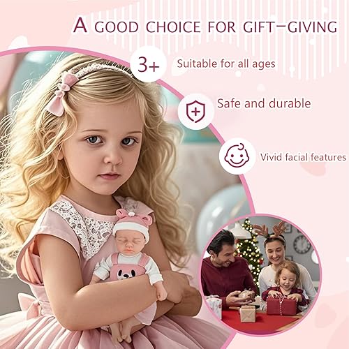 Miniatura 4 de Muñeca de bebé Reborn de 12 pulgadas, muñeca de cuerpo completo de silicona, muñecas de bebé Reborn de silicona de cuerpo completo, recién nacida en