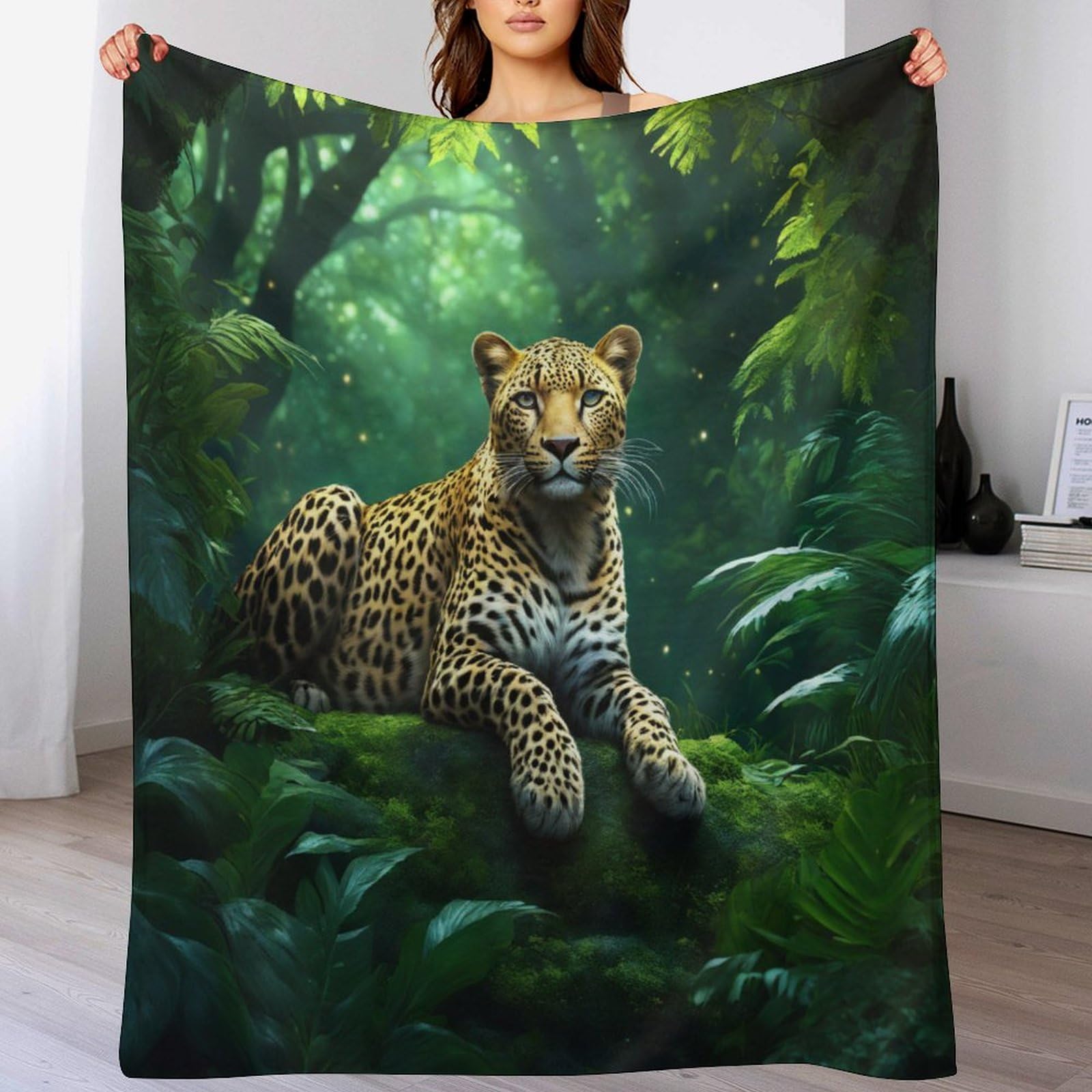 Couverture polaire guépard douce pour éliminer le froid en hiver