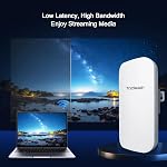 Outdoor WiFi Extender，WiFi Booster | AI Watchdog | Repeater&AP Mode｜IP65 Weatherproof | Up to 1200Mbps Dual Band WiFi Repeater