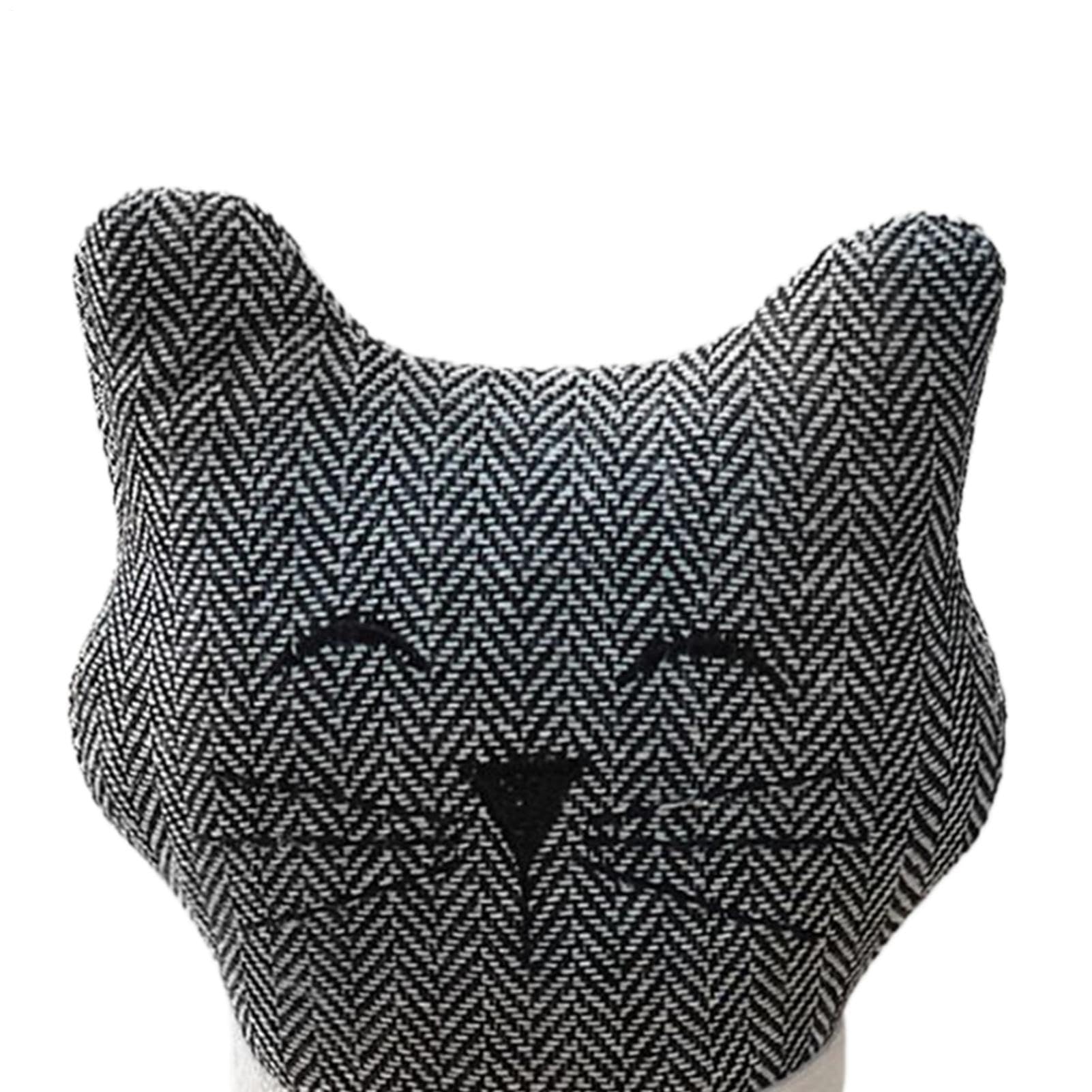 Butée de porte lestée en forme d'animal - Motif chat