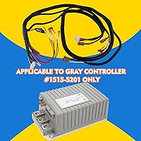 Vista 2 de Club Car Precedent - Kit de arnés de cableado con arnés adaptador Mcor 2 y 4, se adapta a Club Car Precedent-Gray Controller#1515-5201, arnés