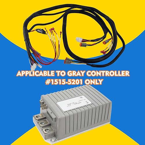 Miniatura 2 de Arnés de cableado de control de carrito de golf para Club Car Precedent-Gray Controller # 1515-5201, incluye arnés adaptador Mcor 2 y 4, arnés de