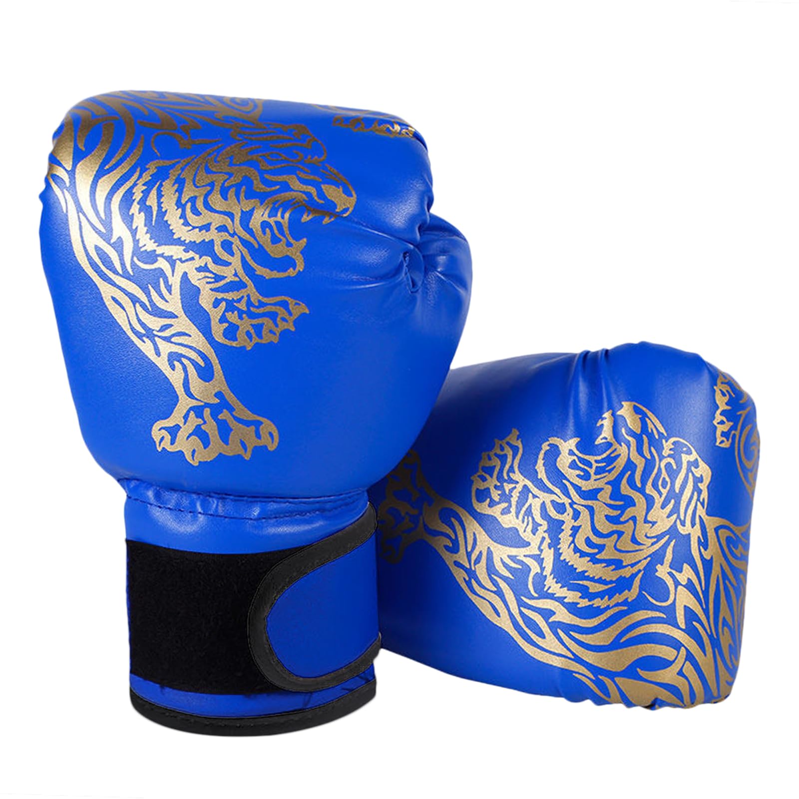 Hwtcjx Kids Boxing Gloves, PU Punching Gloves for Training, Elementary Children's Gloves, Age 3-12 Years (Blue, 6 oz) — image 1
